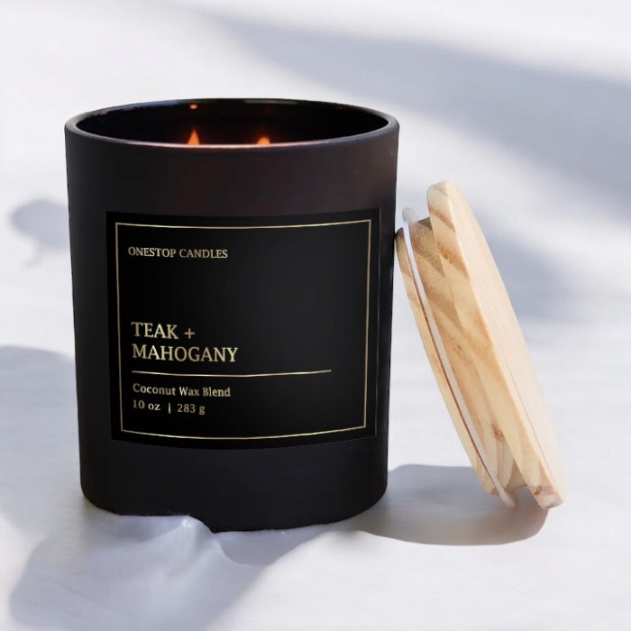 Teakwood Mahogany Candle 10 oz