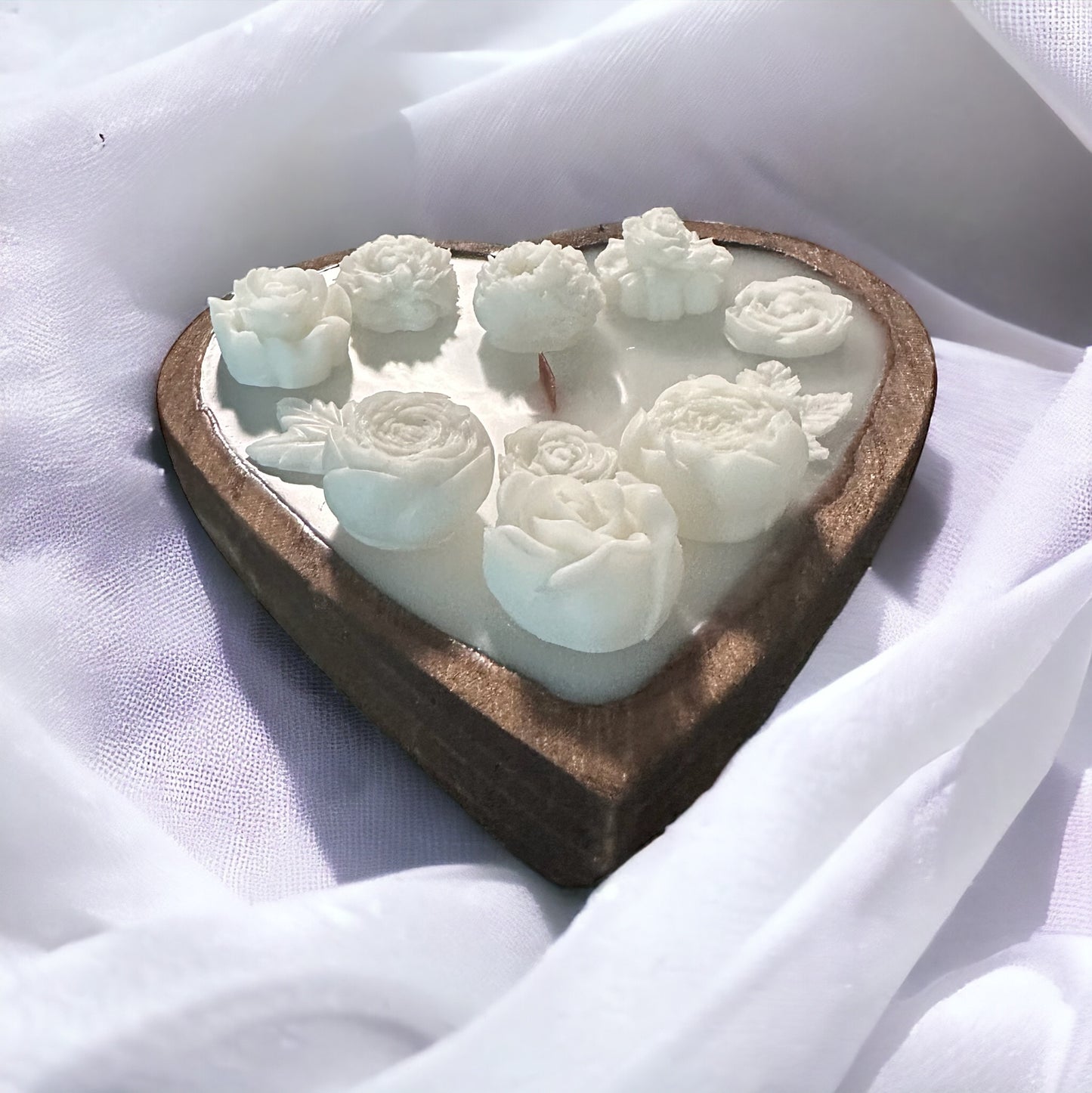 Romantic Candle Midnight Heart Shaped