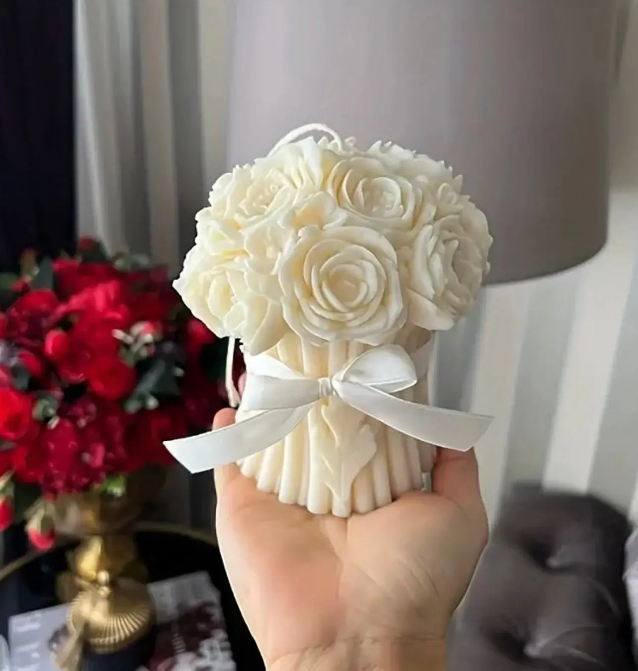 Bouquet of Peonies Candle (Gift for her) OneStopCandles