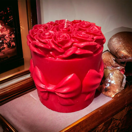 Bowknot Rose Candle OneStopCandles